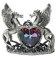 Romantic Pegasus pair with crystal heart!