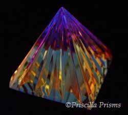 Fluted Crystal Pyramid