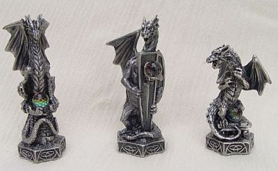 Tudor Mint's array of dragons make up the Knight, Rook and Pawn!