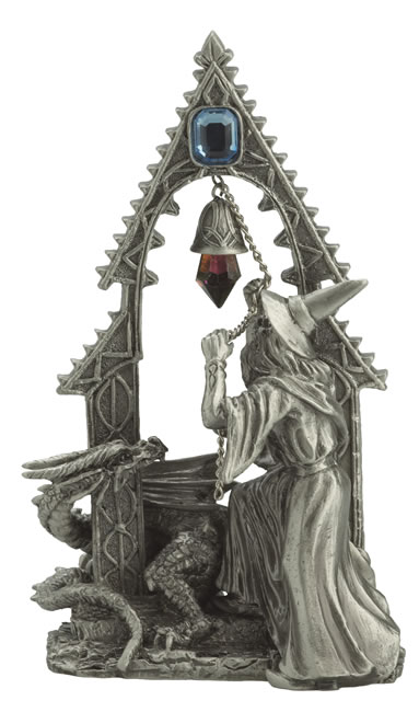 Tudor Mint's BELL RINGER wizard shares this moment with his dragon buddy!