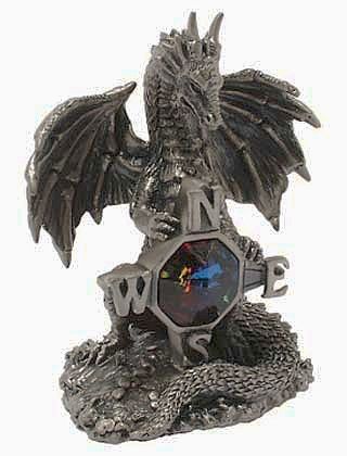 An aurora Austrian crystal serves as this dragon's magic compass