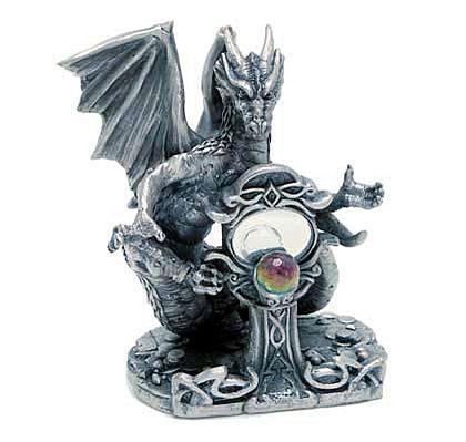 Tudor Mint's Dragon is enchanted by his own reflection!