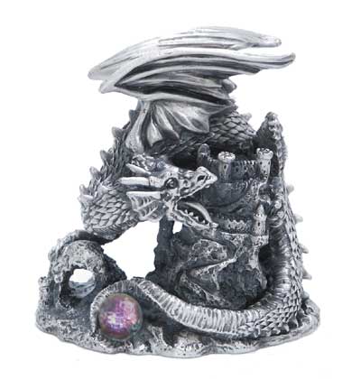 Tudor Mint's mighty might dragon guards the castle