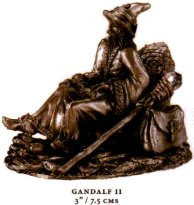 Gandalf The Wizard rests by the roadside.