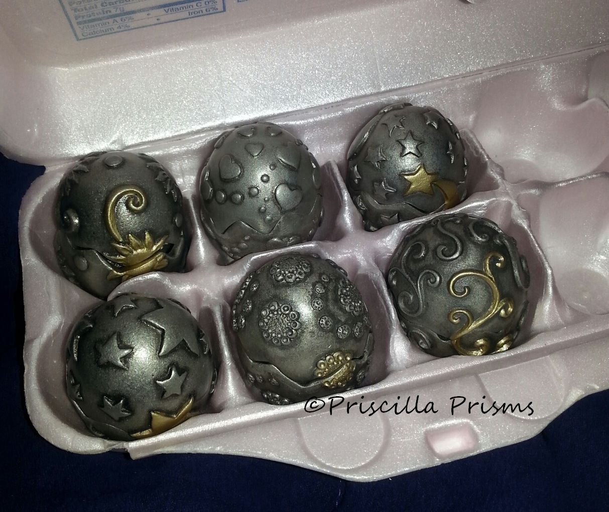 Display idea for Pewter Dragon Eggs!