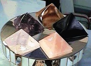 Quartz and Agate Crystal Pyramids