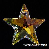 Swarovski's new Sunburst AURORA as seen on the crystal STAR