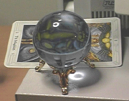 Crystal Ball with Scroll Stand